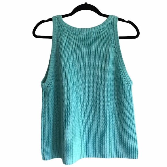 𝅺ANTHRO 525 AMERICA Cotton Sleeveless Knit Tank Top Sweater L - Picture 2 of 3